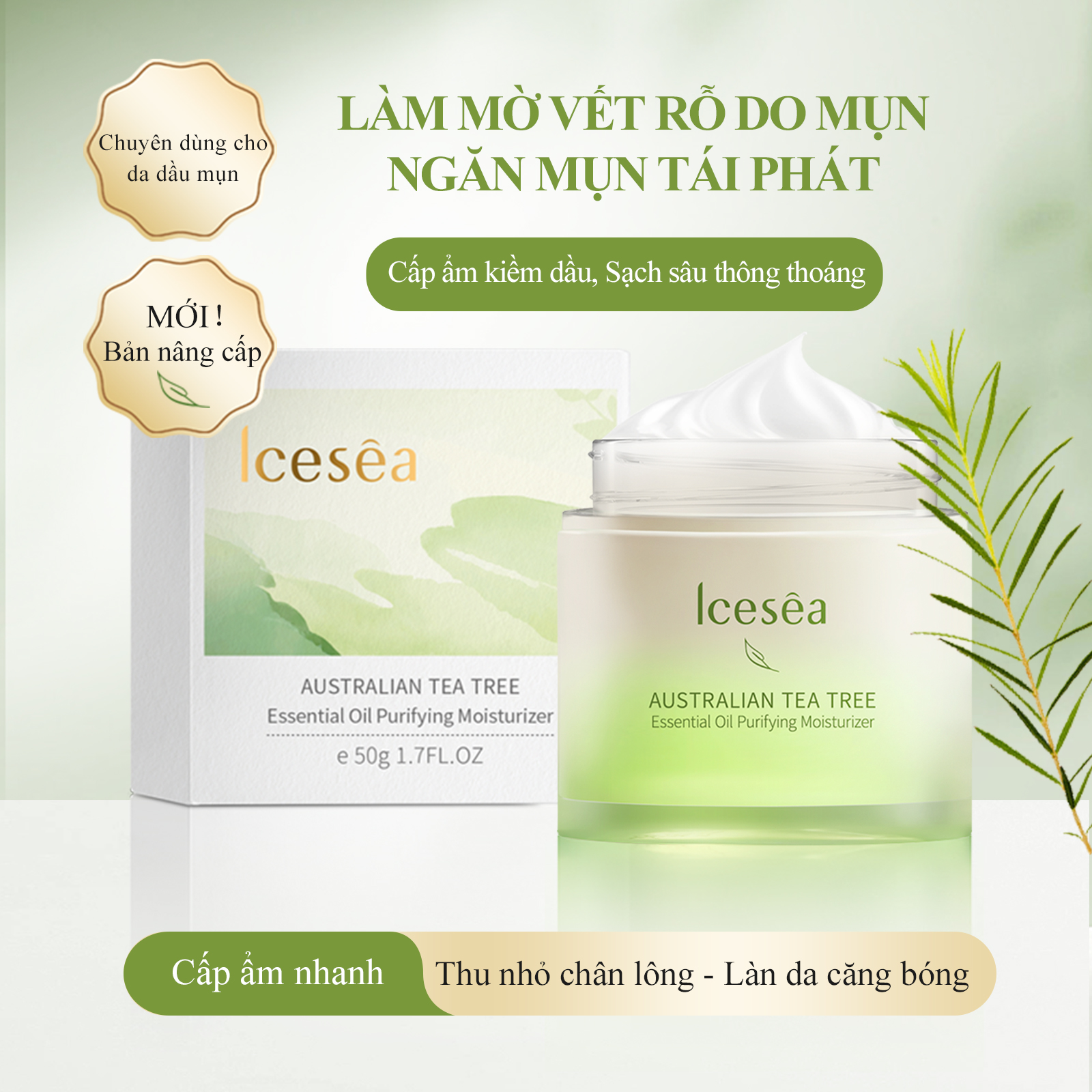 KEM DƯỠNG ẨM LÀM DỊU DA CHIẾT 